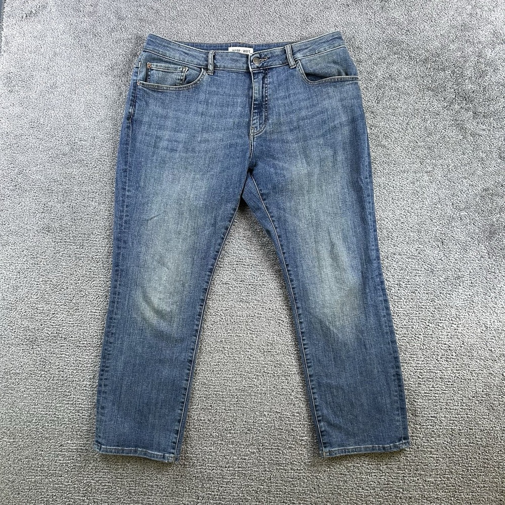 Warp + Weft AMS Amsterdam Slim Jeans Mens 34x28 Medium Wash Indigo Denim